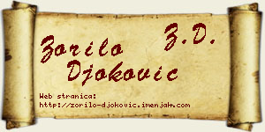Zorilo Đoković vizit kartica